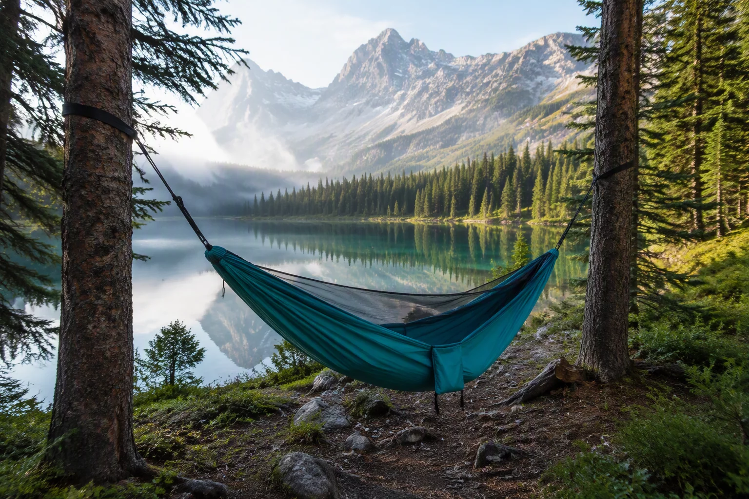 Canadian outdoor forest setup with Get Hammocks