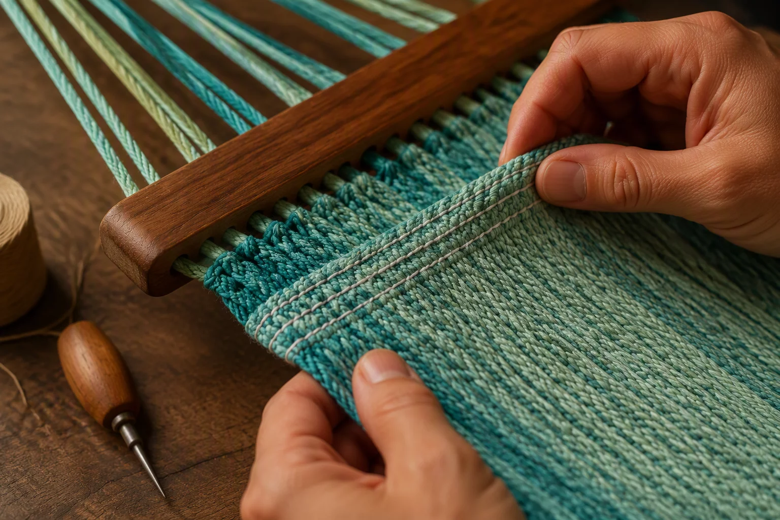 Handmade weaving craftsmanship of Get Hammocks materials